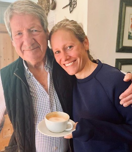 Sophie Raworth with her father via Instagram. parents, family, father